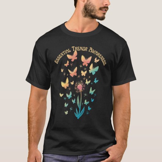 Essential Tremor Awareness Dandelion Flower Butter T-shirt (Voorkant)