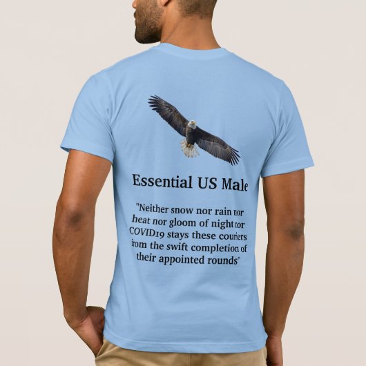 Essential US Male T-Shirt (Achterkant)