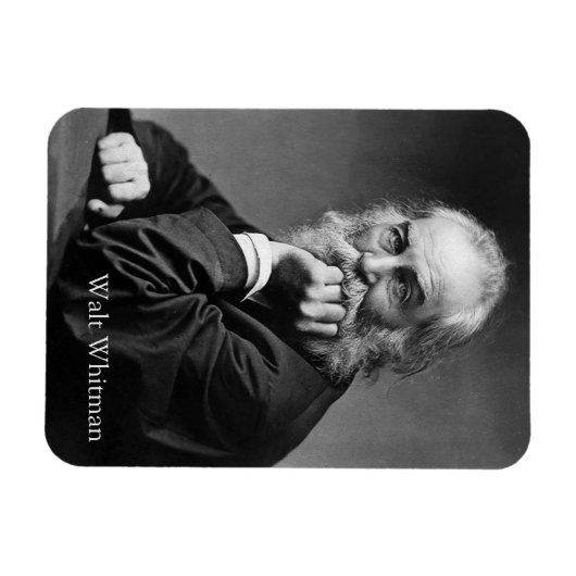 Essential Walt Whitman Portret Magneet (Horizontaal)