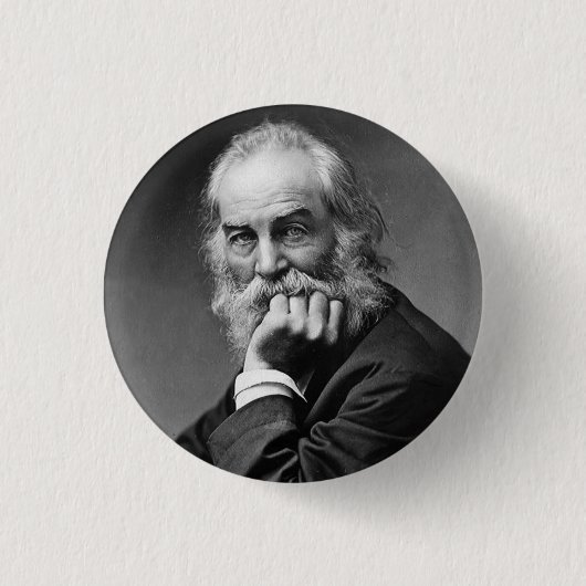 Essential Walt Whitman Portret Ronde Button 3,2 Cm (Voorkant)