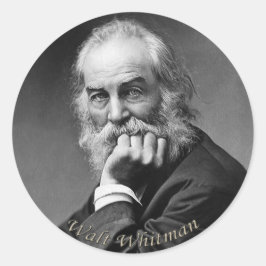 Essential Walt Whitman Portret Ronde Sticker