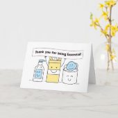 Essential Worker Bedankt Nurse Doctor Grocery Kaart (Gele Bloem)