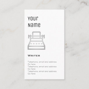 'Essential Writer Price Cards' Visitekaartje