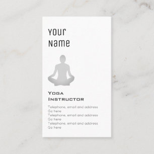 'Essential' Yoga Instructor Price Cards Visitekaartje