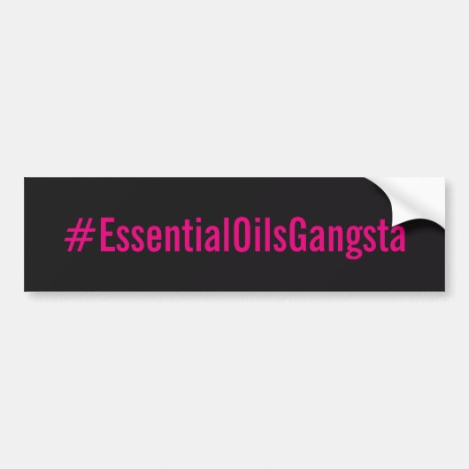 #essentialoilsgangsta Bumber Sticker (Voorkant)