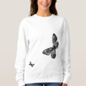Essentials of Leisure w / Butterfly Print - Wit Trui (Voorkant)