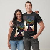 **"Essentie van de Aarde: Abstracte Dame Moeder Na T-shirt (Unisex)
