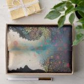 **"Essentie van de Aarde: Abstracte Vrouwe Moeder Tissuepapier (Geschenk)