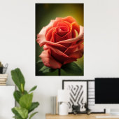 Essentie van de Roos Poster (Thuiskantoor)