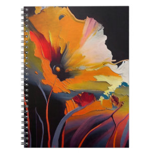Essentie van de Tuin – Abstracte Bloemexpressie Notitieboek