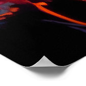 Essentie van de Tuin – Abstracte Bloemexpressie Poster (Hoek)