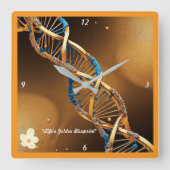 "Essentie van het Zijn" Vierkante Klok (Voorkant)