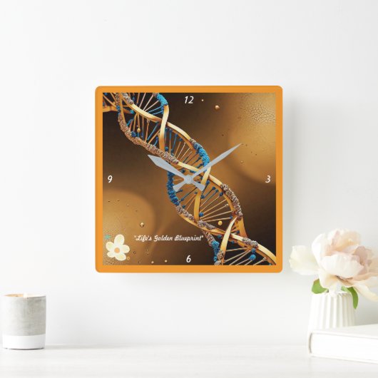 "Essentie van het Zijn" Vierkante Klok (Huis)