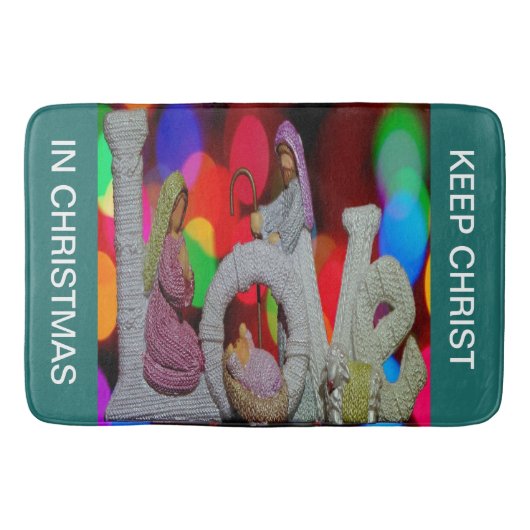 Essentie van Kerstmis met liefde voor de kerststal Badmat (Voorkant)