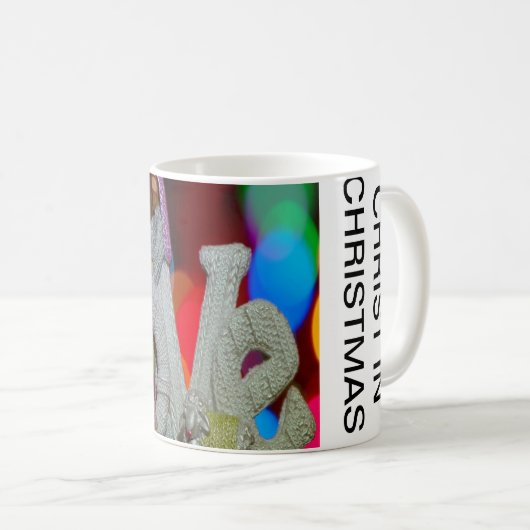 Essentie van Kerstmis met liefde voor de kerststal Koffiemok (Voorkant rechts)