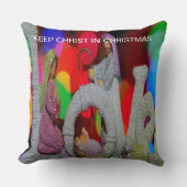 Essentie van Kerstmis met liefde voor de kerststal Kussen (Voorkant)