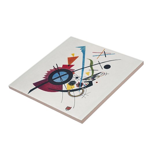 Essentie van kunst - Violet van Wassily Kandinsky Tegeltje (Zijkant)