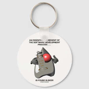 Essentieel ingrediënt in softwareontwikkelaar sleutelhanger
