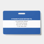 Essentieel | Modern Employee Photo ID Badge (Achterkant)