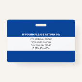 Essentieel | Modern Employee Photo ID Badge (Achterkant)