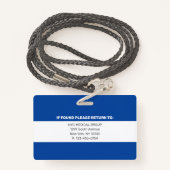 Essentieel | Modern Employee Photo ID Badge (Achterkant met draagriem)