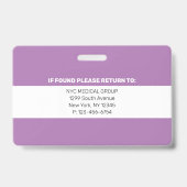 Essentieel | Modern Employee Photo ID Badge (Achterkant)