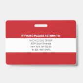 Essentieel | Modern Employee Photo ID Badge (Achterkant)