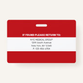 Essentieel | Modern Employee Photo ID Badge (Achterkant)