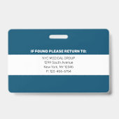 Essentieel | Modern Employee Photo ID Badge (Achterkant)