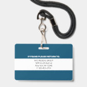 Essentieel | Modern Employee Photo ID Badge (Achterkant met lanyard)