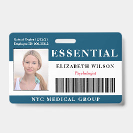 Essentieel | Modern Employee Photo ID Badge