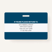 Essentieel | Modern Employee Photo ID Badge (Achterkant)