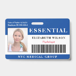 Essentieel | Modern Personeelsfoto ID Badge