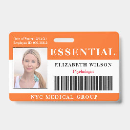 Essentieel | Modern Personeelsfoto ID Badge
