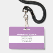 Essentieel | Modern Personeelsfoto ID Badge (Achterkant met lanyard)