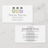 Essentieel ontwerp voor Logo van oliën Visitekaartje (Voorkant / Achterkant)