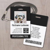 Essentieel Personeelslid - Foto, Streepjescode, Lo Badge