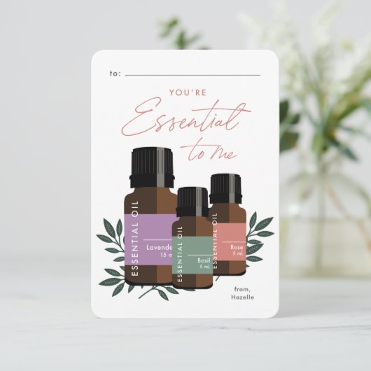 Essentieel voor mij Classroom Valentijnsdag Kaart (Staand voorkant)