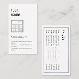 'Essentiële' accountantskaarten Visitekaartje