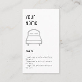 'Essentiële' B&B-prijskaarten Visitekaartje