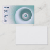 Essentiële blauwe groene visitekaartje (Voorkant / Achterkant)