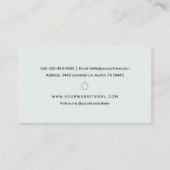 Essentiële bodems voor het landschap in de waterve visitekaartje (Achterkant)