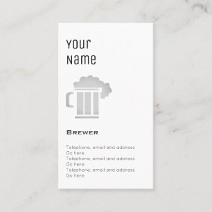 "Essentiële" brouwerijprijskaarten Visitekaartje
