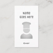 "Essentiële" Chef-Visitekaartjes Visitekaartje (Voorkant)