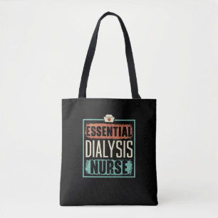 Essentiële dialyse verpleegkundige medische nierzi tote bag