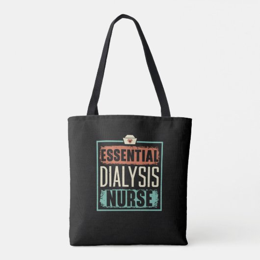 Essentiële dialyse verpleegkundige medische nierzi tote bag (Achterkant)