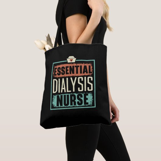 Essentiële dialyse verpleegkundige medische nierzi tote bag (Dichtbij)