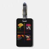 Essentiële elementen bagagelabel (Achterkant verticaal)