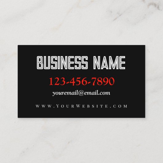 Essentiële elementen visitekaartje (Achterkant)