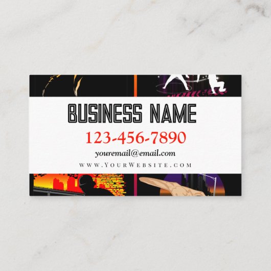 Essentiële elementen visitekaartje (Achterkant)